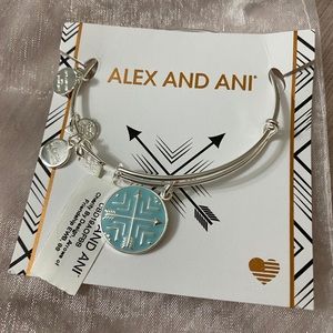 Alex and Ani silver friendship bracelet
